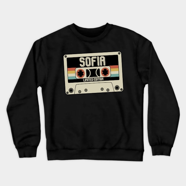 Sofia - Limited Edition - Vintage Style Crewneck Sweatshirt by Debbie Art